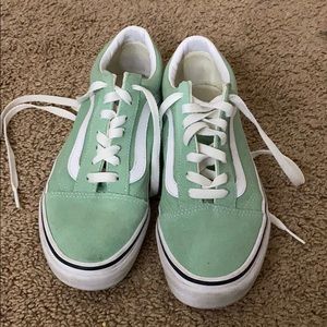 Mint green Vans